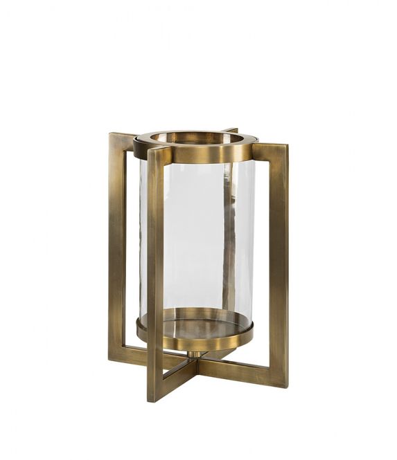 Hovedbilde VERANO lyslykt brass L