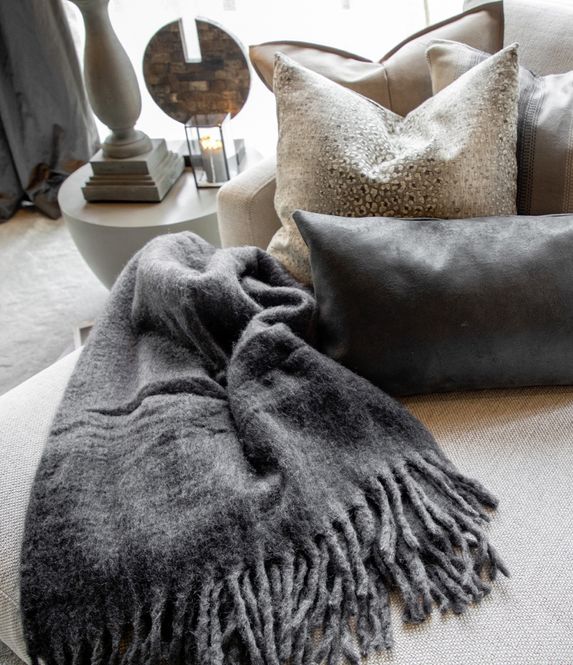 Hovedbilde Pledd SPLENDID DARK GREY/BLACK 60-71069