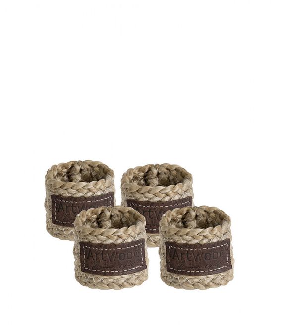 Hovedbilde serviettringer i hamp Artwood 4-pack A-091-0