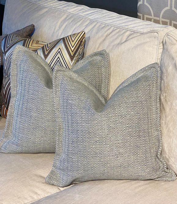 Hovedbilde Pute 50x50 Kelsea old blue putetrekk 