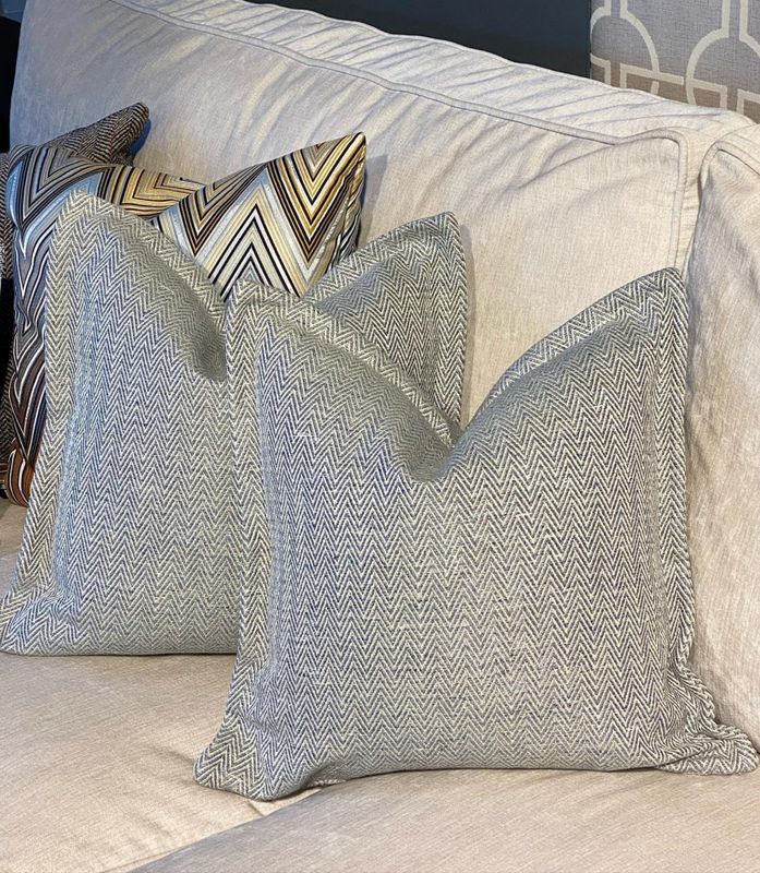 Pute 50x50 Kelsea old blue putetrekk 