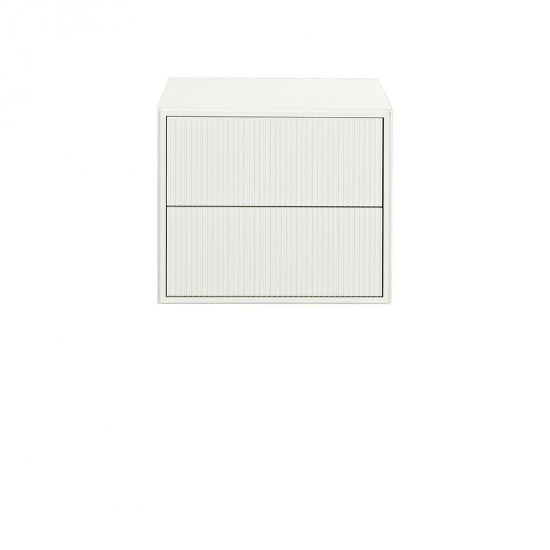Line nattbord 6728DB white vegghengt