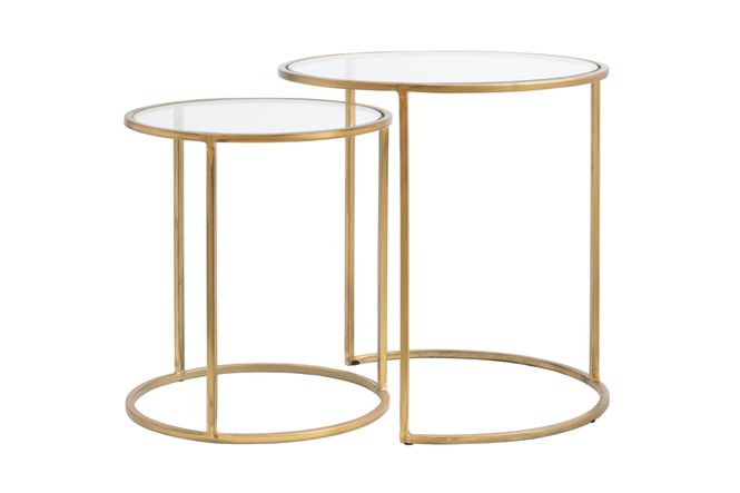 Hovedbilde 6724985 - Side table S/2 Ø40x45+Ø50x52 cm DUARTE ...