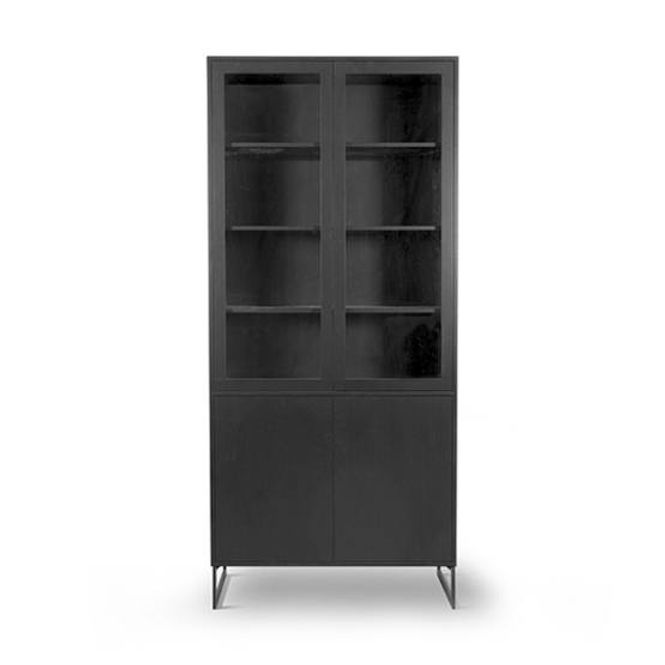 Hovedbilde Line vitrinskap Black  6734B
