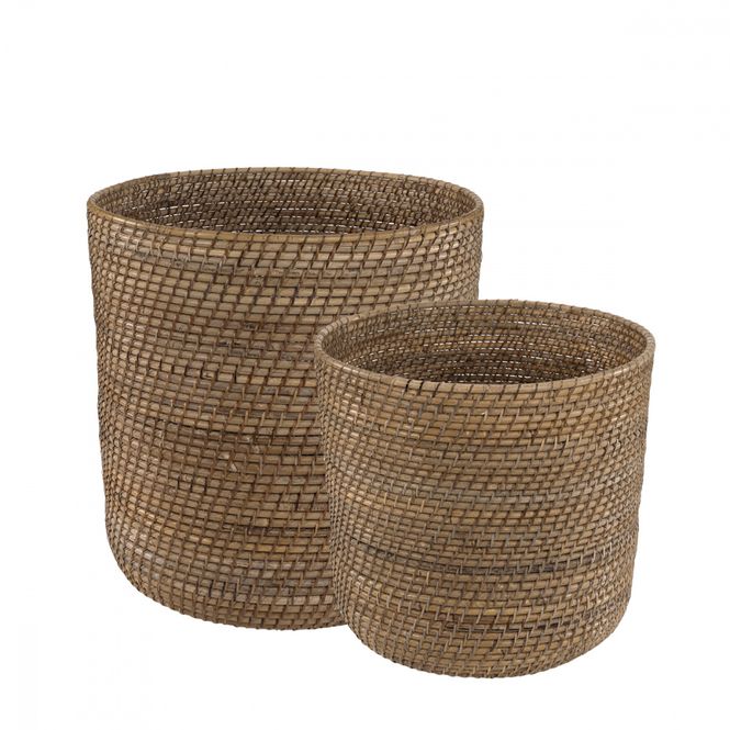 Hovedbilde AMAZON ROUND BASKET 2-set L 54-22202