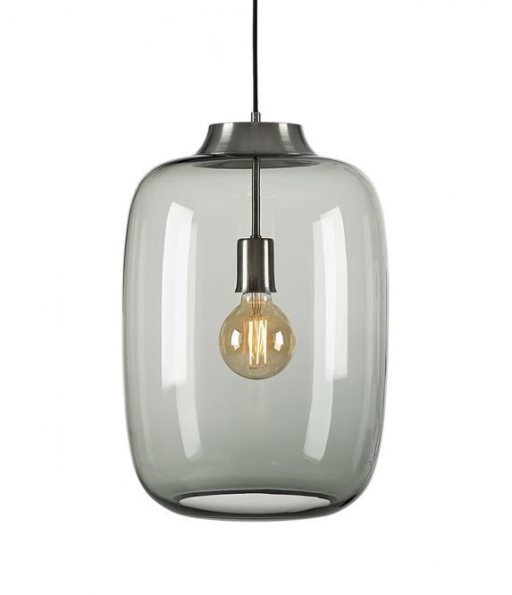 Hovedbilde ENDLESS taklampe i gråfarget glass - ø31 x 48 h ...