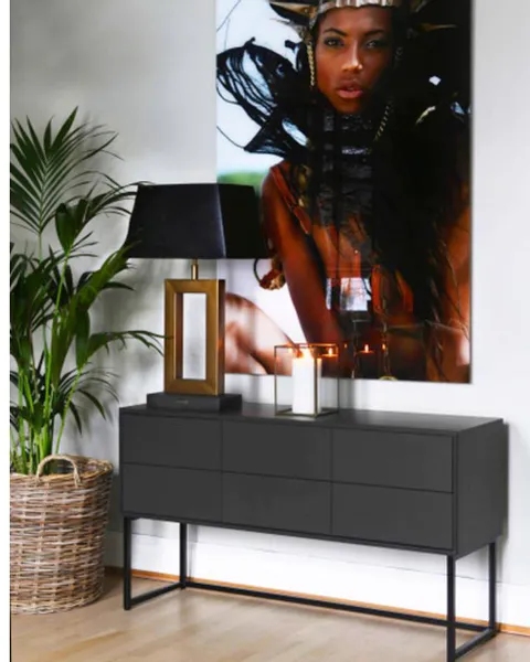 Hovedbilde Cube konsollbord med skuffer black  824ES selges ...