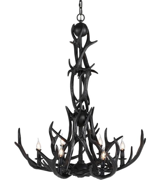 Hovedbilde ANTLER CHANDELIER taklampe Black  82-50519