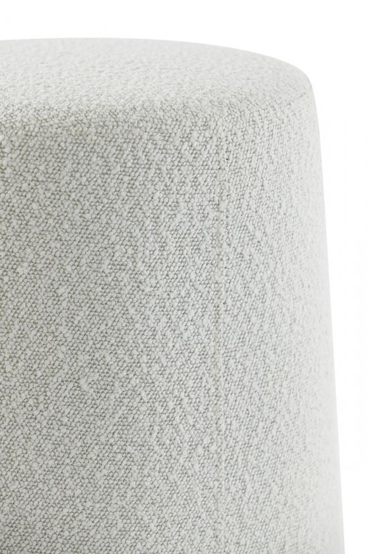 Puff  Ø59x38 cm LAURYN bouclé cream