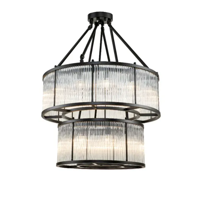 Hovedbilde Taklampe Clinton Dobbel D90 x H116M Black clear ...