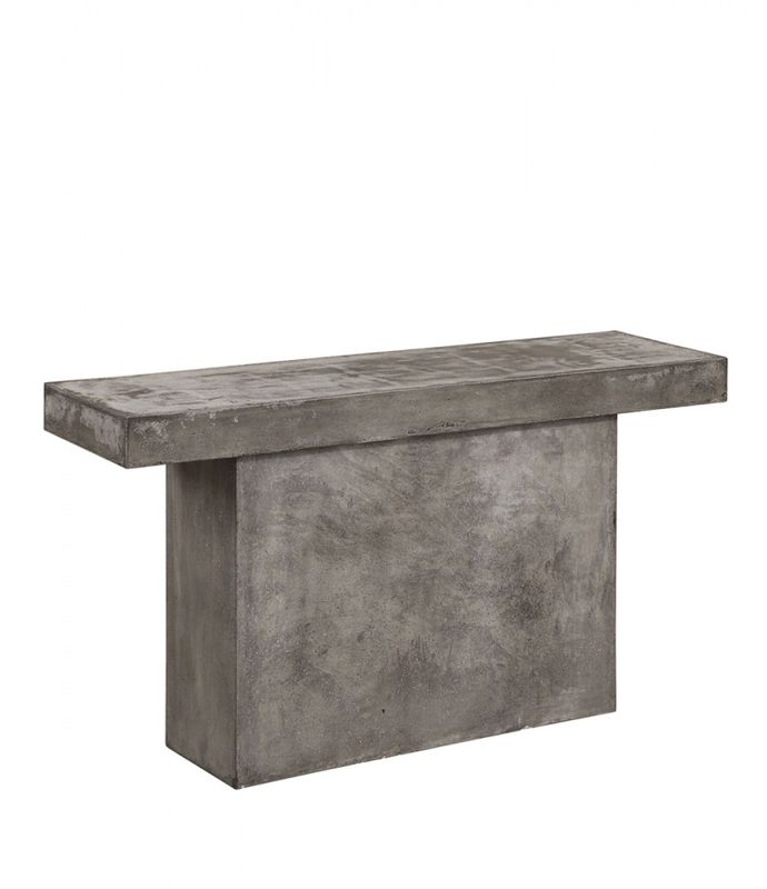 CAMPOS  konsoollbord i Light concrete grey.
