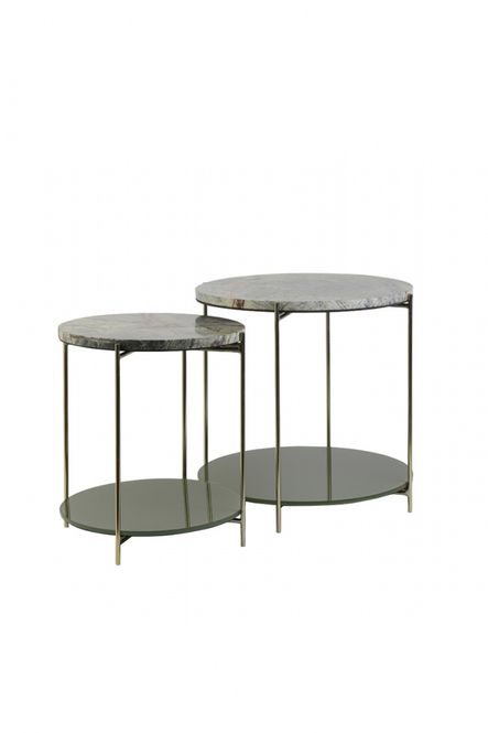 Hovedbilde 6758976 - Side table S/2 Ø42x45+Ø52x50 cm BESUT ...