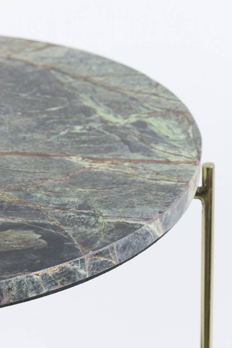 BESUT marble green+glass bord - sett a 2