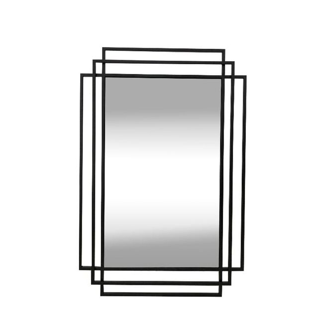Hovedbilde Speil New Jersey black metall ramme 80cm x 120cm ...