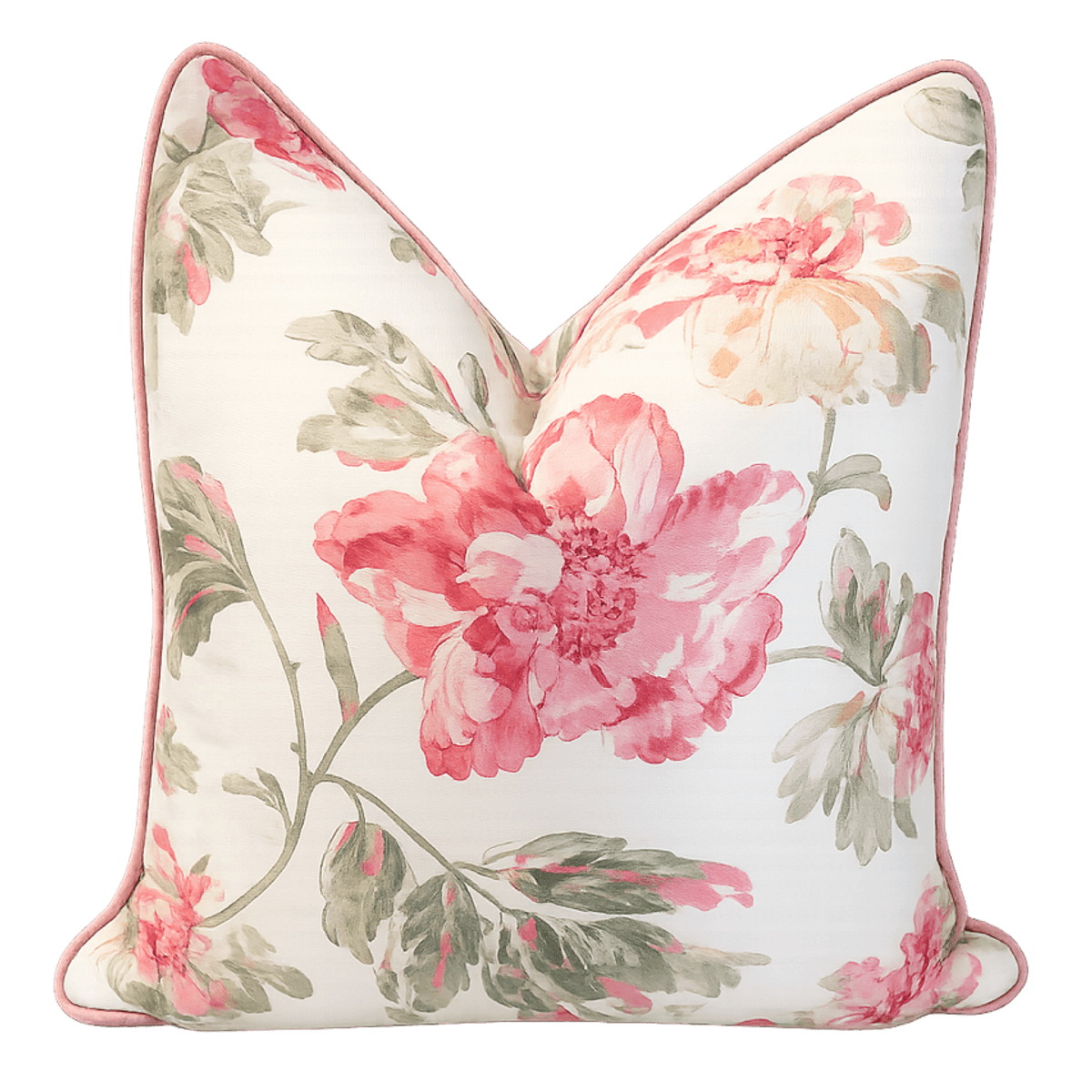 Putetrekk i Bettina F4959-01 Pink/Green 50x50
