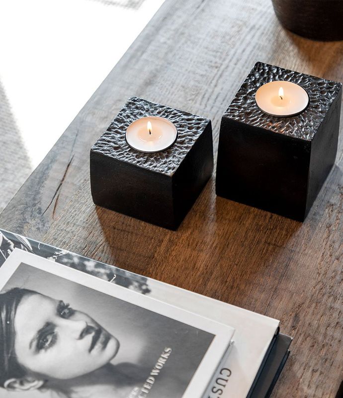 TEALIGHT 06-28244   Antique bronze. Metall.