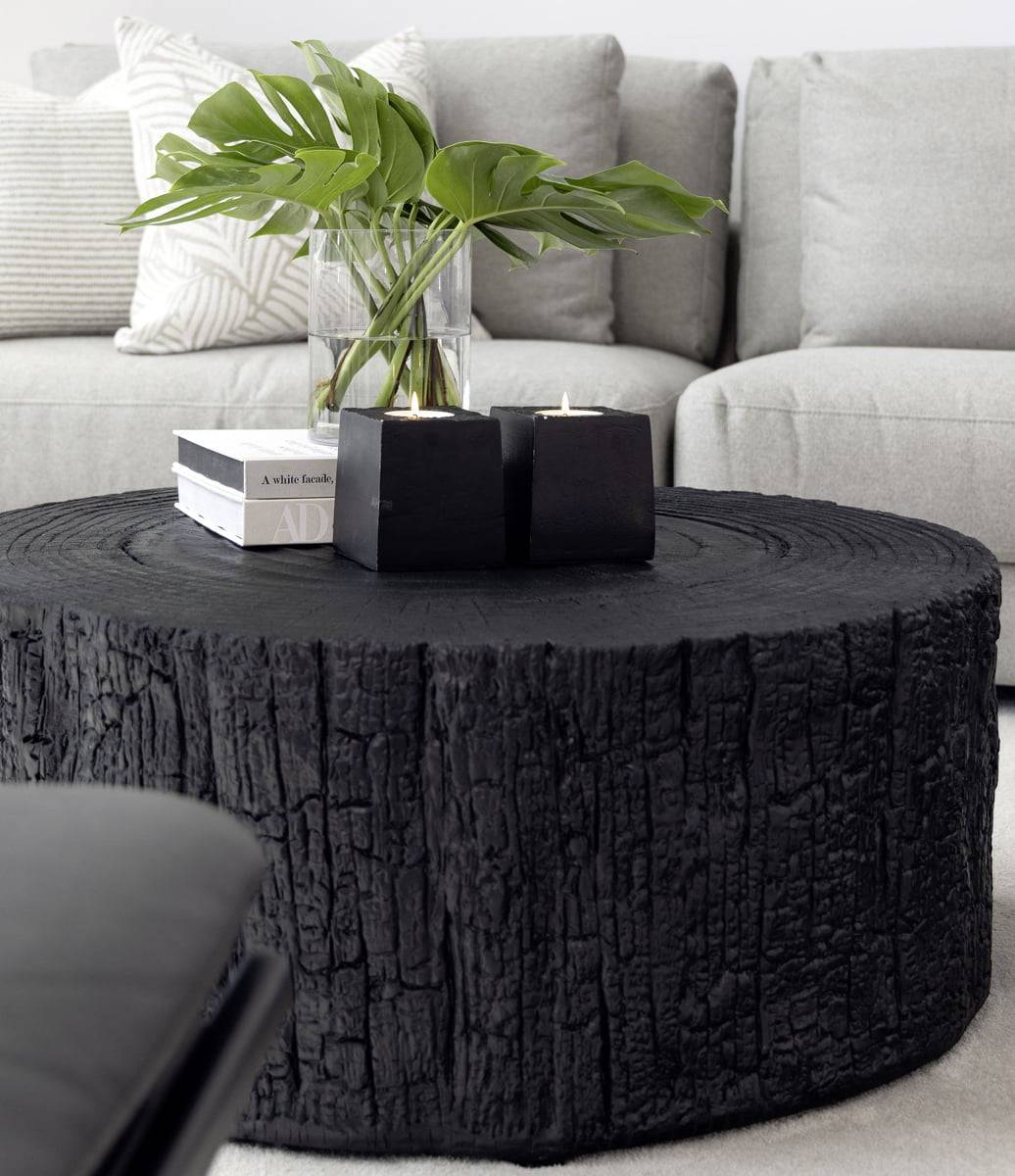 Sofabord Artikelnummer:12-00519 TIMBER Höjd: 35 cm Diameter: 90 