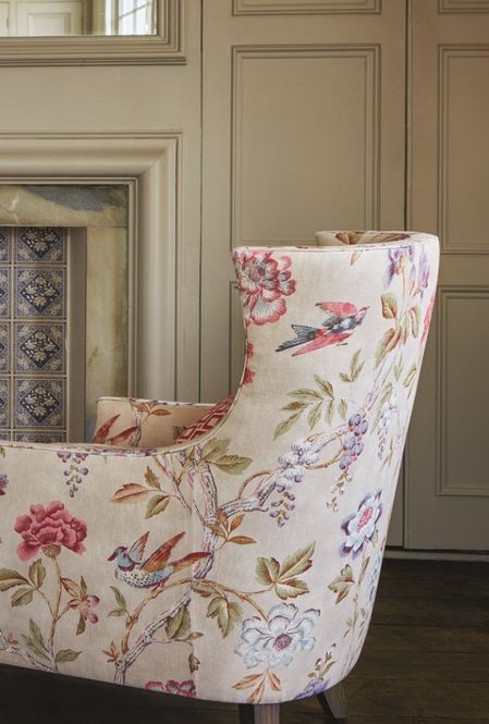 Hovedbilde Stol trukket i stoffet  Leonora Code  F4660-02  ...