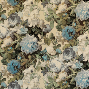 Bilde av FLORAL POMPADOUR VELVET / SAGE COLLECTION MODERN 