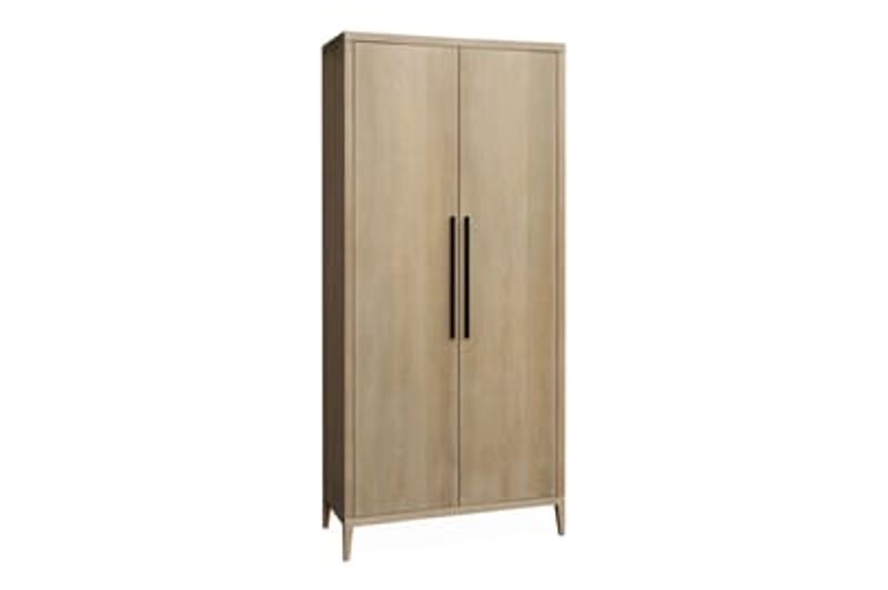  Vitrineskap Morris tettedører 95x210x45 Natur grov eikefiner