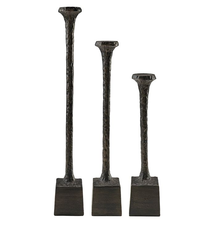 CANDELA 3-SET     Antique bronze. Metall.  lysestaker
