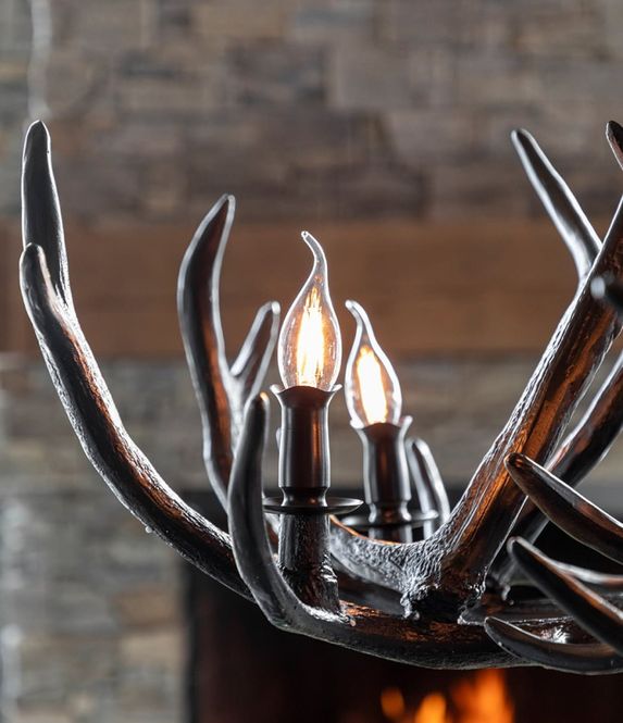 Hovedbilde ANTLER CHANDELIER taklampe Black  82-50519