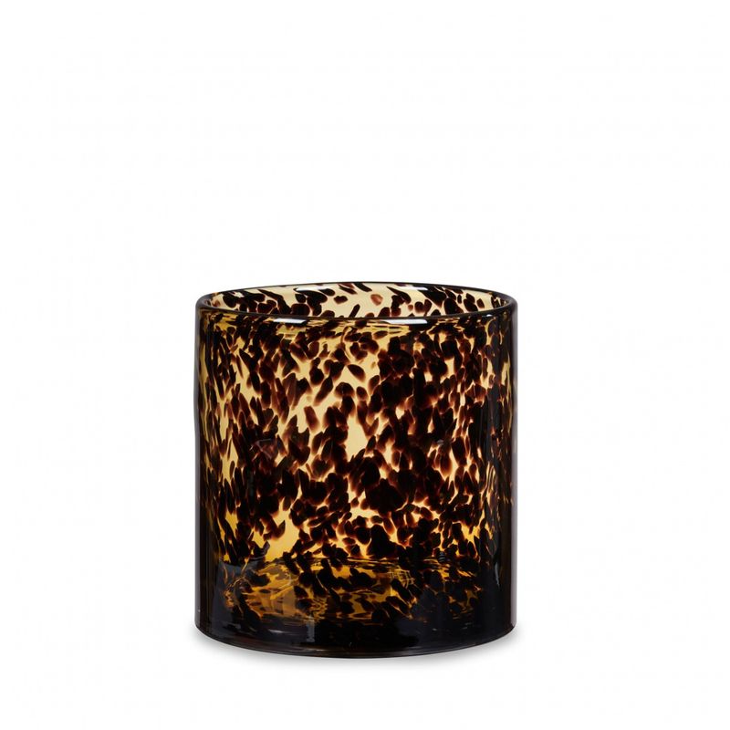 Lysglass Auckland Ø20cm høyde 20cm bown/black