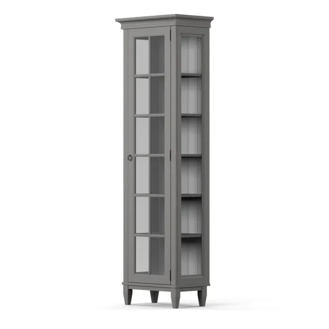 Hovedbilde Stockholm Grey Vitrinskap glassider 533GG