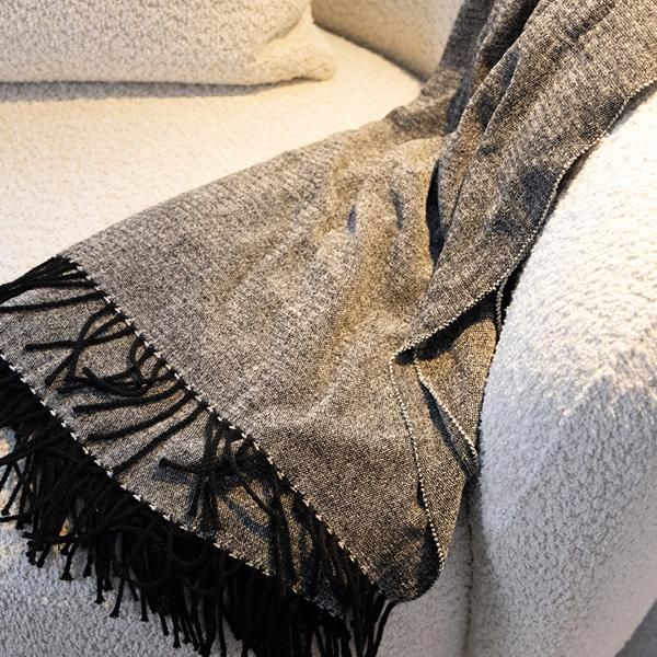 Hovedbilde Pledd FERRARA taupe 130×180 60-71523  50% ull og ...